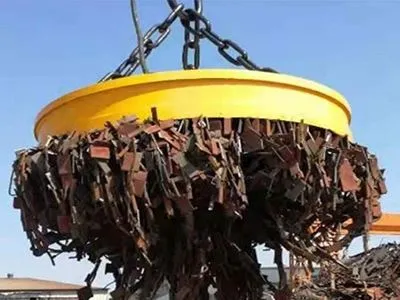 전기 영구 리프팅 자석으로 폐차장 수익 극대화